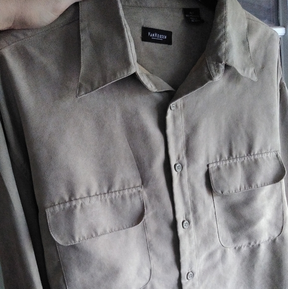 Was💲10! 🎉5/$20Soft suede men's button down shirt - Picture 4 of 10